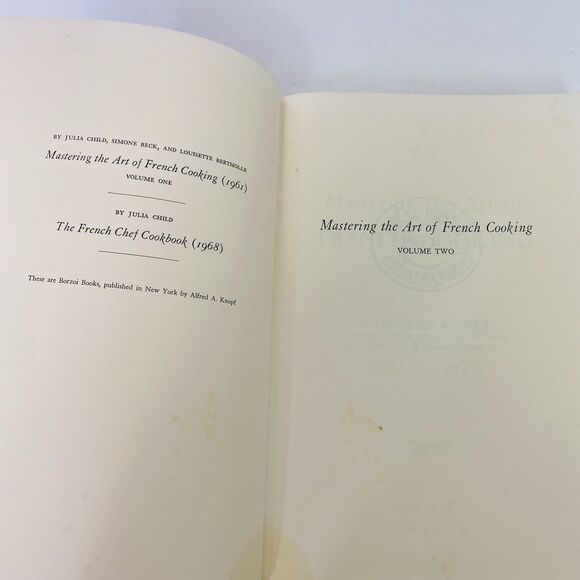 Mastering the Art of French Cooking Julia Child Simone Beck Volume Two 1st Ed - Picture 7 of 14